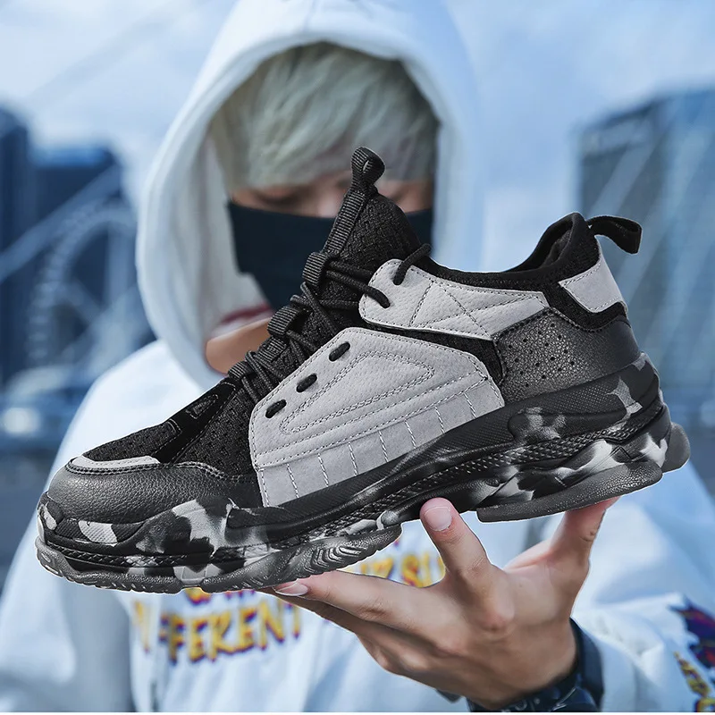 New Sneakers Men Lace-up Casual Shoes Large Size Breathable Mesh Adult Tenis Footwear with Platform Height Increasing Anti-skid
New Sneakers Men Lace-up Casual Shoes Large Size Breathable Mesh Adult Tenis Footwear with Platform Height Increasing Anti-skid