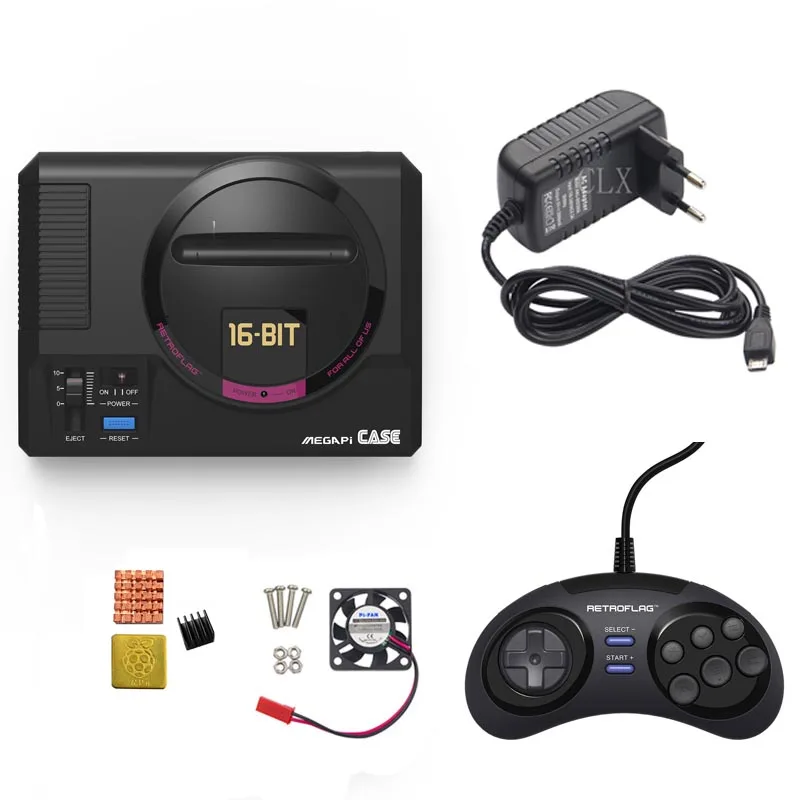 Retroflag MEGAPi Case / Game Controller Functional Button+fan+heat sink +5V 3A Power for Raspberry Pi 3 B Plus (3B+) / 3B / 2B
Retroflag MEGAPi Case / Game Controller Functional Button+fan+heat sink +5V 3A Power for Raspberry Pi 3 B Plus (3B+) / 3B / 2B