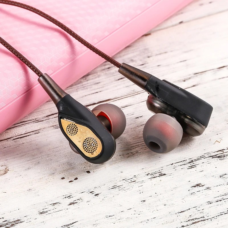 Wired Earphone Dual Drive HIFI In-Ear Earphones With Mic Two Speaker With Volume Sport Headset Earbuds For Iphone Xaiomi Samsung
Wired Earphone Dual Drive HIFI In-Ear Earphones With Mic Two Speaker With Volume Sport Headset Earbuds For Iphone Xaiomi Samsung