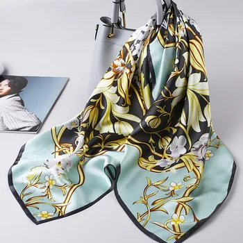 Ladies 100% Natural Silk Scarves Square 90*90cm Women 2020 Luxury Pure Silk Bandana Scarf of Lady Wraps and Shawls Scarf Silk
Ladies 100% Natural Silk Scarves Square 90*90cm Women 2020 Luxury Pure Silk Bandana Scarf of Lady Wraps and Shawls Scarf Silk