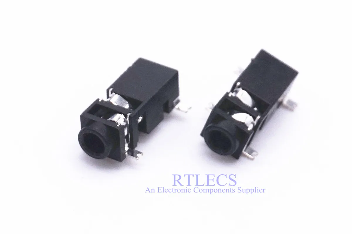 10 pcs TRS 2.5 mm audio Jack Stereo 4 Contact 3 Conductor Surface Mount SMT Right Angle Tip Switch Normally Closed 3 Poles Plug
10 pcs TRS 2.5 mm audio Jack Stereo 4 Contact 3 Conductor Surface Mount SMT Right Angle Tip Switch Normally Closed 3 Poles Plug