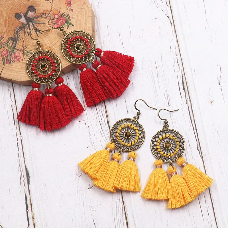 2019 New Large Long Yellow Tassel Earrings Women Statement Flower Fringe Earrings Boho Ethnic Party Drop Dangle Earrings Jewelry
2019 New Large Long Yellow Tassel Earrings Women Statement Flower Fringe Earrings Boho Ethnic Party Drop Dangle Earrings Jewelry