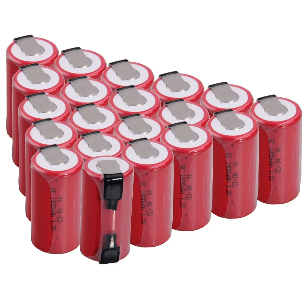 20 pcs SC 1400mah 1.2v battery NICD rechargeable batteries for makita bosch B&D Hitachi metabo dewalt batterie electric drills
20 pcs SC 1400mah 1.2v battery NICD rechargeable batteries for makita bosch B&D Hitachi metabo dewalt batterie electric drills
