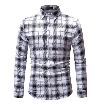 MOGU Men's Broadcloth Plaid Shirt Cotton 2019 Spring Autumn Casual Long Sleeve Shirt Soft Comfort Slim Fit Styles Man Clothes
MOGU Men's Broadcloth Plaid Shirt Cotton 2019 Spring Autumn Casual Long Sleeve Shirt Soft Comfort Slim Fit Styles Man Clothes