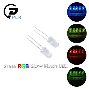 500pcs Transparent 5mm Slow RGB Flash Red Green Blue Rainbow Multi Color light emitting diode Round LED F5 Full color
500pcs Transparent 5mm Slow RGB Flash Red Green Blue Rainbow Multi Color light emitting diode Round LED F5 Full color