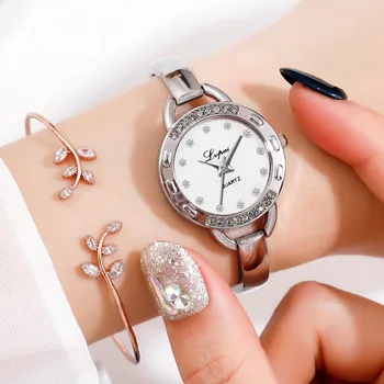 Fashion Simple Alloy Strap Ladies Bracelet Watch Dial Dial Small And Exquisite ladies women Wrist watches Dress watch gifts
Fashion Simple Alloy Strap Ladies Bracelet Watch Dial Dial Small And Exquisite ladies women Wrist watches Dress watch gifts