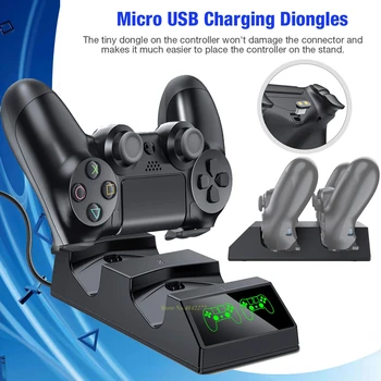 PS4/Pro/Slim Controller Charger Stand Gamepad Charging Dock Station for Dualshock 4 Games Joystick Play Station PS 4 Accessories
PS4/Pro/Slim Controller Charger Stand Gamepad Charging Dock Station for Dualshock 4 Games Joystick Play Station PS 4 Accessories