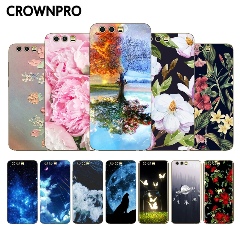 CROWNPRO для Huawei Honor 9 силиконовый чехол задняя крышка из ТПУ мягкие силиконовые чехлы