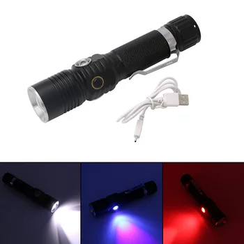 Multi-function UV Flashlight 3800LM XML T6 LED Tactical Flashlight USB Rechargeable Torch Waterproof Camping Lantern For 18650
Multi-function UV Flashlight 3800LM XML T6 LED Tactical Flashlight USB Rechargeable Torch Waterproof Camping Lantern For 18650