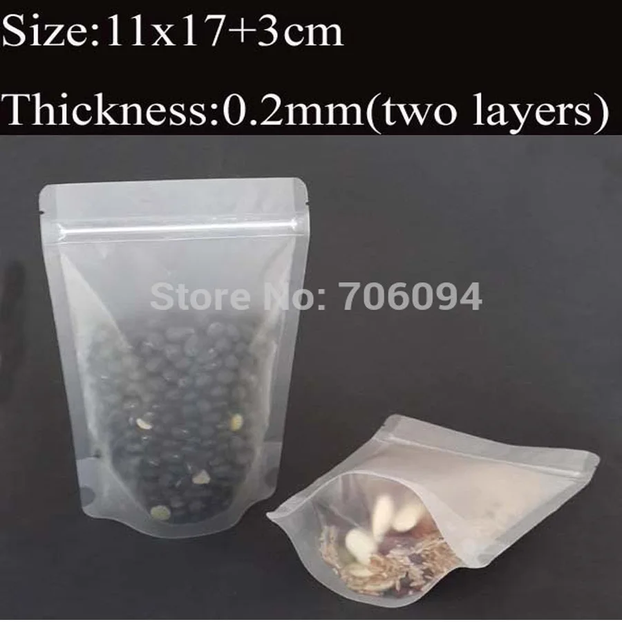 11x17+3cm(4.3''x6.7'') Self-appointed matte clear Ziplock PE plastic bag standup semi-transparent zipper Packing bag 200pcs/lot
11x17+3cm(4.3''x6.7'') Self-appointed matte clear Ziplock PE plastic bag standup semi-transparent zipper Packing bag 200pcs/lot