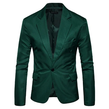 Green Single Button Slim Fit Blazer Jacket Men 2019 Brand New Notched Lapel Men Suit Blazer Casual Party Wedding Blazers Hombre
Green Single Button Slim Fit Blazer Jacket Men 2019 Brand New Notched Lapel Men Suit Blazer Casual Party Wedding Blazers Hombre