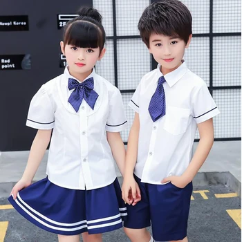 Children Japanese Korean School Uniforms for Girls Boys Kids junior high school Student Summer Clothes Outfits Tops +Navy Skirt
Children Japanese Korean School Uniforms for Girls Boys Kids junior high school Student Summer Clothes Outfits Tops +Navy Skirt