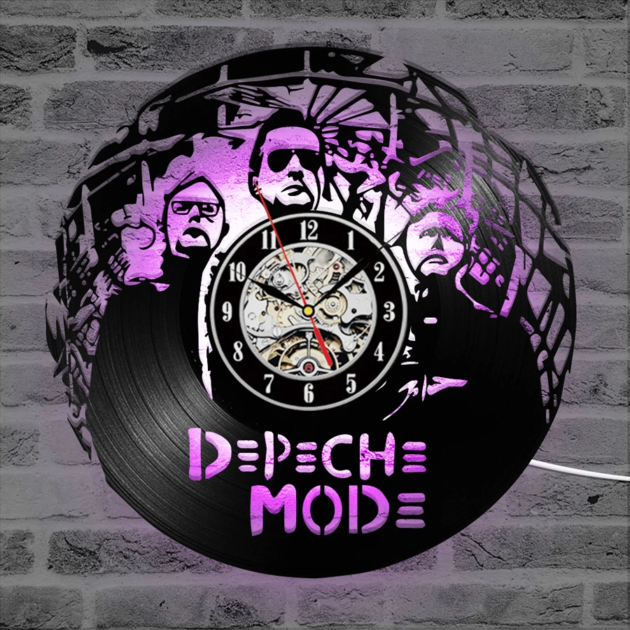 Vinyl Record Wall Clock Modern Design Depeche Mode Rock Band LED Wall Clock with 7 Color Change Hanging 3D Watch Home Decor
Vinyl Record Wall Clock Modern Design Depeche Mode Rock Band LED Wall Clock with 7 Color Change Hanging 3D Watch Home Decor