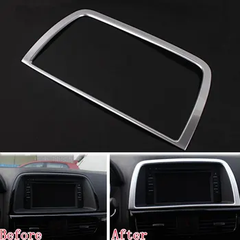 Car Styling Interior Dashboard Centre Console GPS Multimedia Display Screen Cover Frame Trim Sticker For Mazda CX-5 12-2015
Car Styling Interior Dashboard Centre Console GPS Multimedia Display Screen Cover Frame Trim Sticker For Mazda CX-5 12-2015