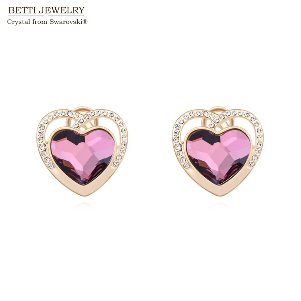 2019 Charming Heart earrings for girl With Genuine Crystals From Swarovski for Valentine's Day gift
2019 Charming Heart earrings for girl With Genuine Crystals From Swarovski for Valentine's Day gift