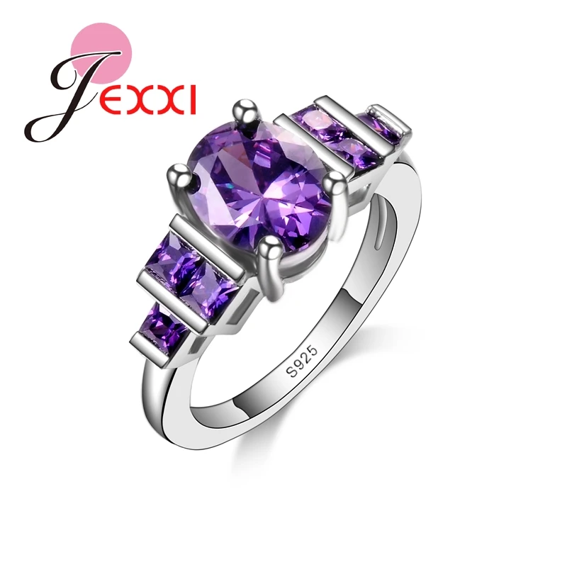 Luxury Desgin Purple Rings 925 Sterling Silver Wedding Rings For Women Elegant Band Engagement Rings Girls Bijoux
Luxury Desgin Purple Rings 925 Sterling Silver Wedding Rings For Women Elegant Band Engagement Rings Girls Bijoux