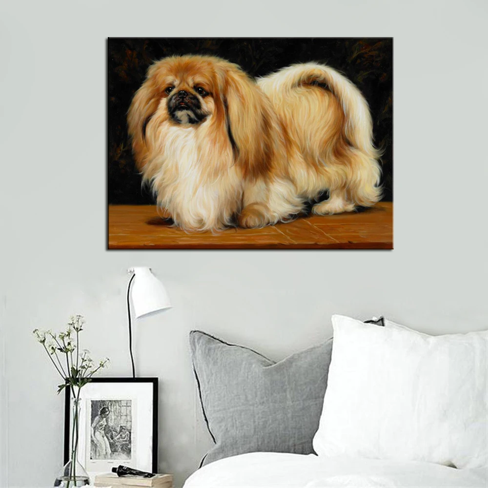 Modern Pet Posters and Prints Wall Art Canvas Painting Cute Pekingese Pictures Wall Decoration For Living Room Wall Gift
Modern Pet Posters and Prints Wall Art Canvas Painting Cute Pekingese Pictures Wall Decoration For Living Room Wall Gift
