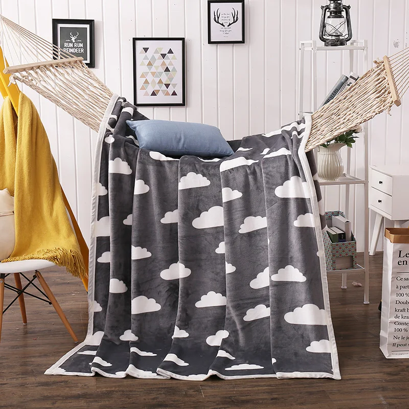 380 g thickened warm print cloud mink fluff Blanket Skincare Super Flexible encryption nap small cover blanket 100% polyester
380 g thickened warm print cloud mink fluff Blanket Skincare Super Flexible encryption nap small cover blanket 100% polyester