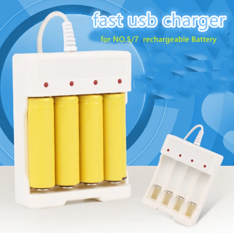 Universal Rechargeable Battery Quick Charge USB 4 Slots Output Battery Charger Battery Charging Tool For AA/AAA Battery
Universal Rechargeable Battery Quick Charge USB 4 Slots Output Battery Charger Battery Charging Tool For AA/AAA Battery