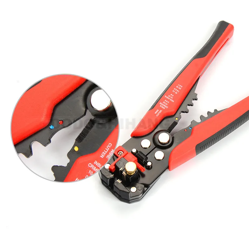 AWG 22-10 (0.5-6.0mm2) Multifunctional Alicate Tool AutomatiStripping Pliers Cable Wire Stripping Crimping Hand Tools DAH018111