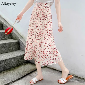 Skirts Women Summer Trendy Korean Style All-match Simple Chiffon High Quality Kawaii Ulzzang Empire A-Line Print Casual Womens
Skirts Women Summer Trendy Korean Style All-match Simple Chiffon High Quality Kawaii Ulzzang Empire A-Line Print Casual Womens