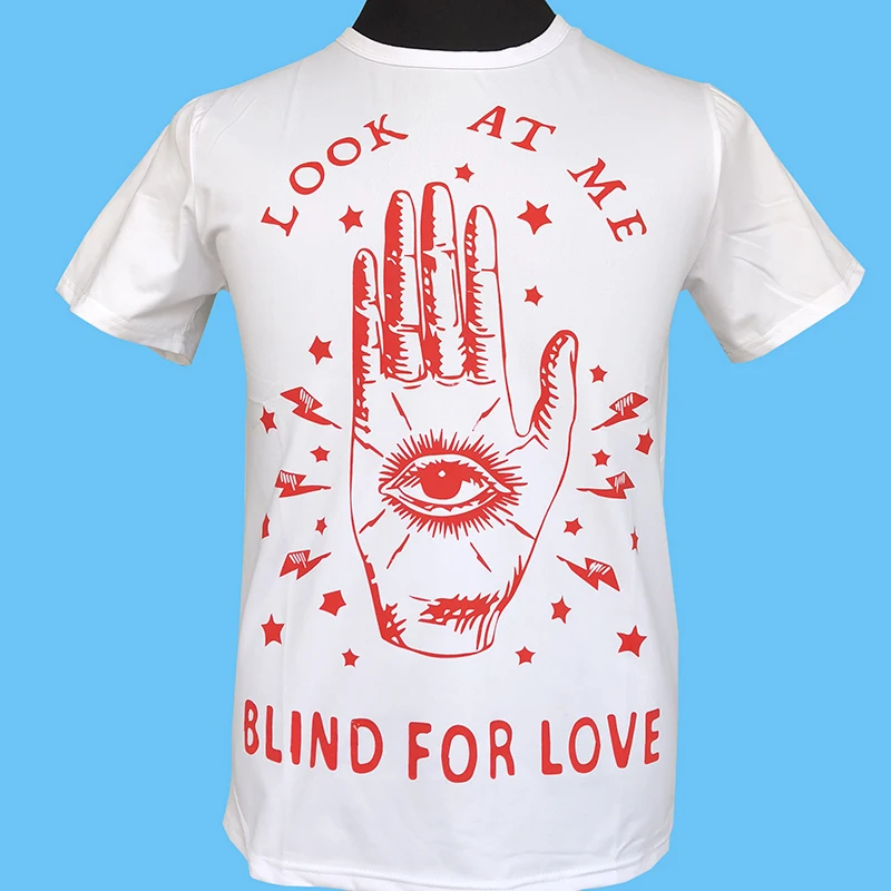2018 new stamp look at me blind for love Letter hand Eye Stars lightning Seestern brand men's T shirt fashion leisure tops tee
2018 new stamp look at me blind for love Letter hand Eye Stars lightning Seestern brand men's T shirt fashion leisure tops tee
