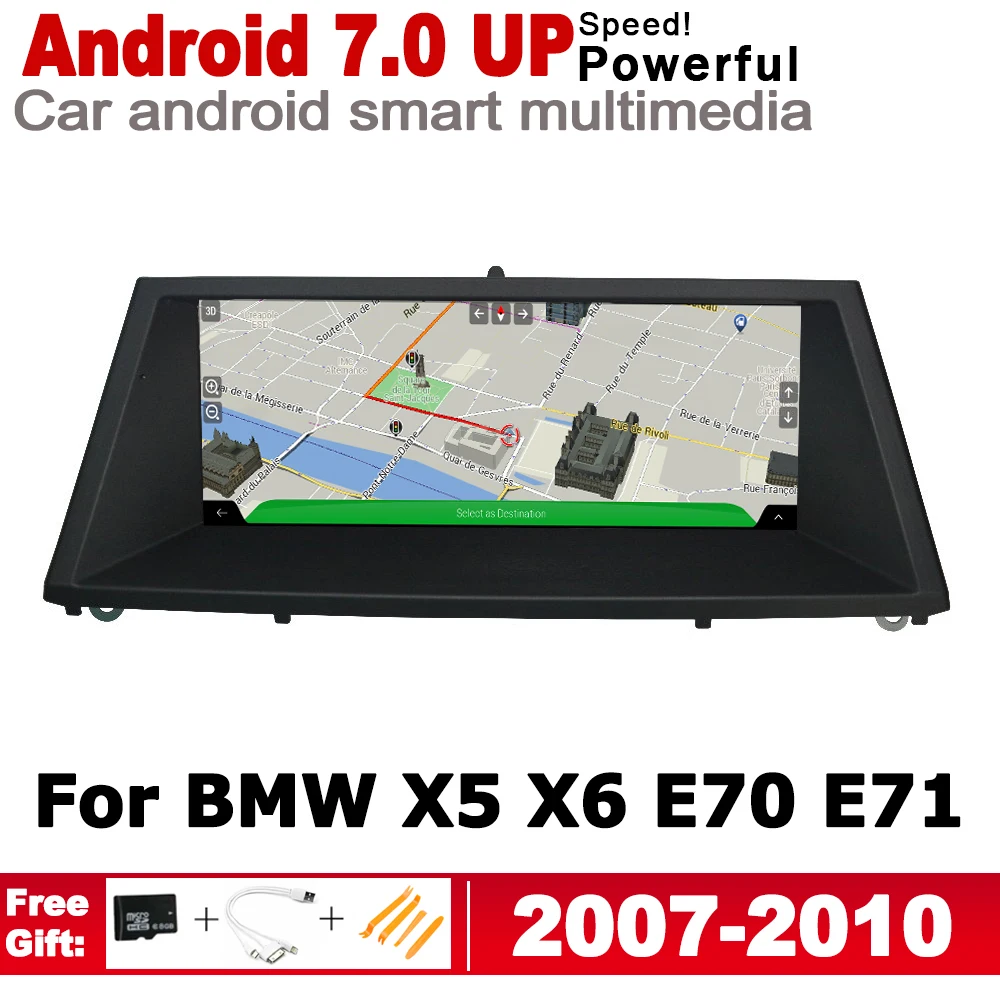 Android 7.0 up IPS car HD Screen player for BMW X5 X6 E70 E71 2007~2010 CCC original Style Autoradio gps navigation WiFi BT
Android 7.0 up IPS car HD Screen player for BMW X5 X6 E70 E71 2007~2010 CCC original Style Autoradio gps navigation WiFi BT