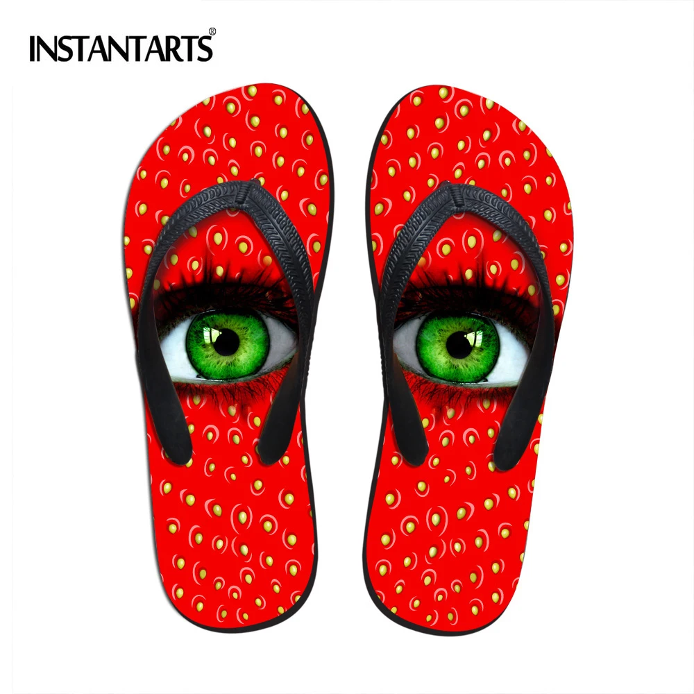 INSTANTARTS Women Slipper Summer Flat Flip Flops Sandals Fruit Shoes Flip-flop Big Eye Pattern Non-slip Indoor Shoes for Woman
INSTANTARTS Women Slipper Summer Flat Flip Flops Sandals Fruit Shoes Flip-flop Big Eye Pattern Non-slip Indoor Shoes for Woman