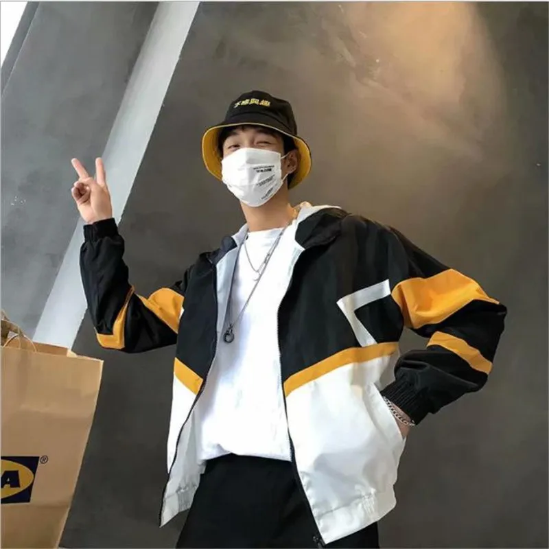 Autumn 2019 Hip Hop Windbreaker Jacket Oversized Mens Harajuku Color Block Jacket Coat Retro Vintage Zip Track Jacket Streetwear
Autumn 2019 Hip Hop Windbreaker Jacket Oversized Mens Harajuku Color Block Jacket Coat Retro Vintage Zip Track Jacket Streetwear