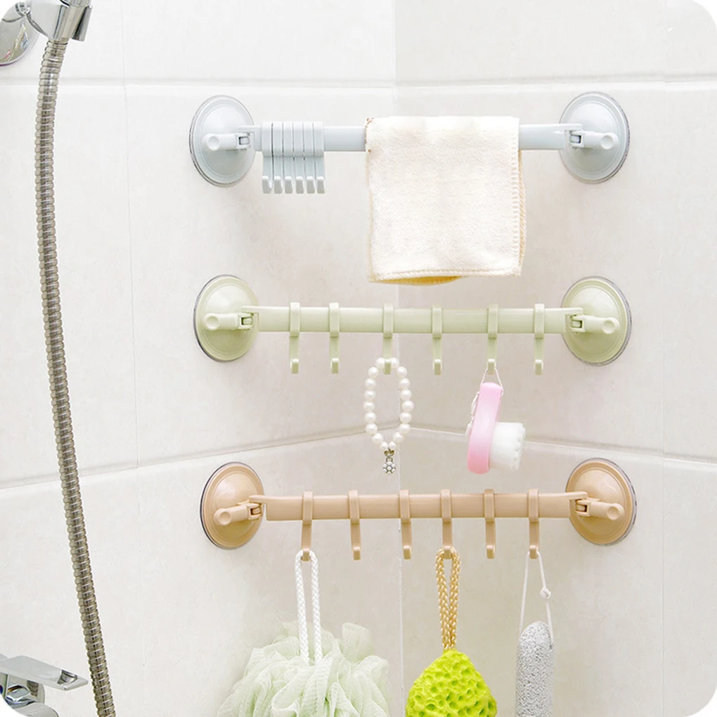 Towel Spoon Rack Suction Cup 6 Hooks Bathroom Kitchen Wall Door Non-trace Strong Holder Sucker Hanger
Towel Spoon Rack Suction Cup 6 Hooks Bathroom Kitchen Wall Door Non-trace Strong Holder Sucker Hanger