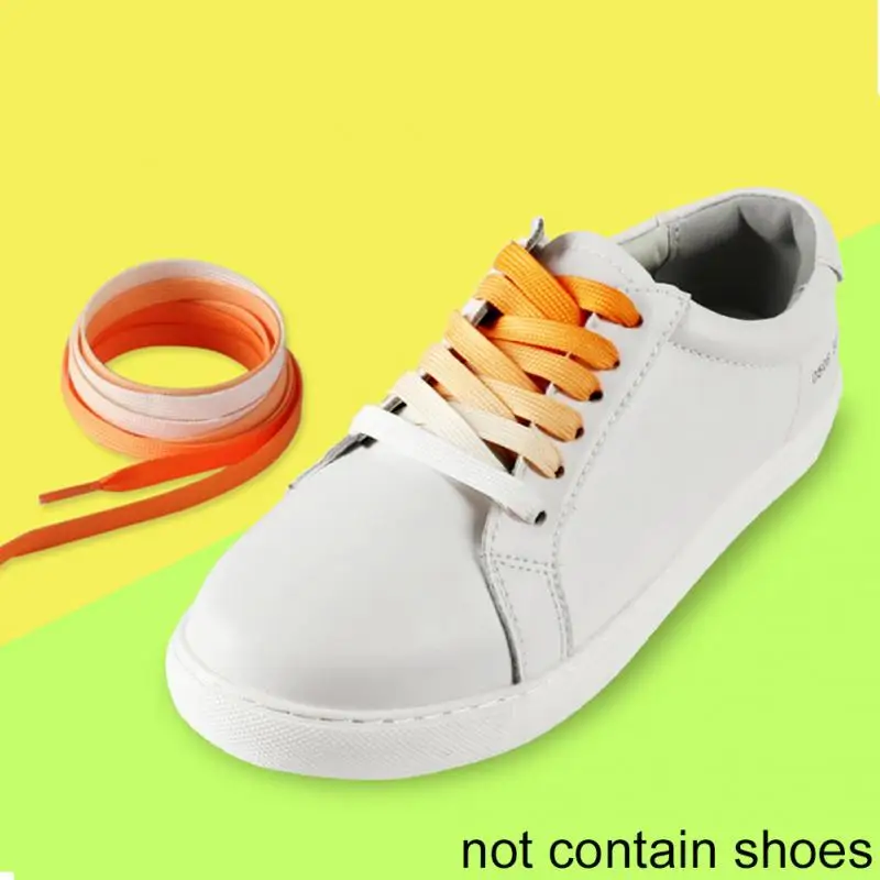 Gradient Colorful Shoelace Ramp Flat Fashion Rainbow Leisure Shoestring Fit for Mix and Match
Gradient Colorful Shoelace Ramp Flat Fashion Rainbow Leisure Shoestring Fit for Mix and Match