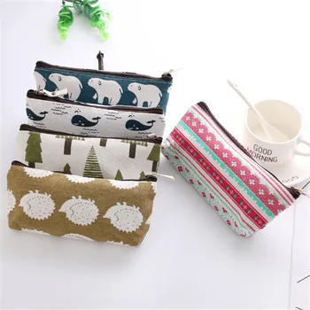 1 Pc Gift Pencil Bags Animals Canvas Floral Hedgehog Polar Bear Tree Whale Lovely Pencils Case Stationery School Supplies
1 Pc Gift Pencil Bags Animals Canvas Floral Hedgehog Polar Bear Tree Whale Lovely Pencils Case Stationery School Supplies