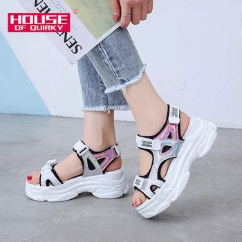 Summer Thick Bottom Female Sport Sandals Sexy Hollow Out Open Toe Platform Shoes Women Wedge Casual Shoes Ladies Beach Shoes
Summer Thick Bottom Female Sport Sandals Sexy Hollow Out Open Toe Platform Shoes Women Wedge Casual Shoes Ladies Beach Shoes