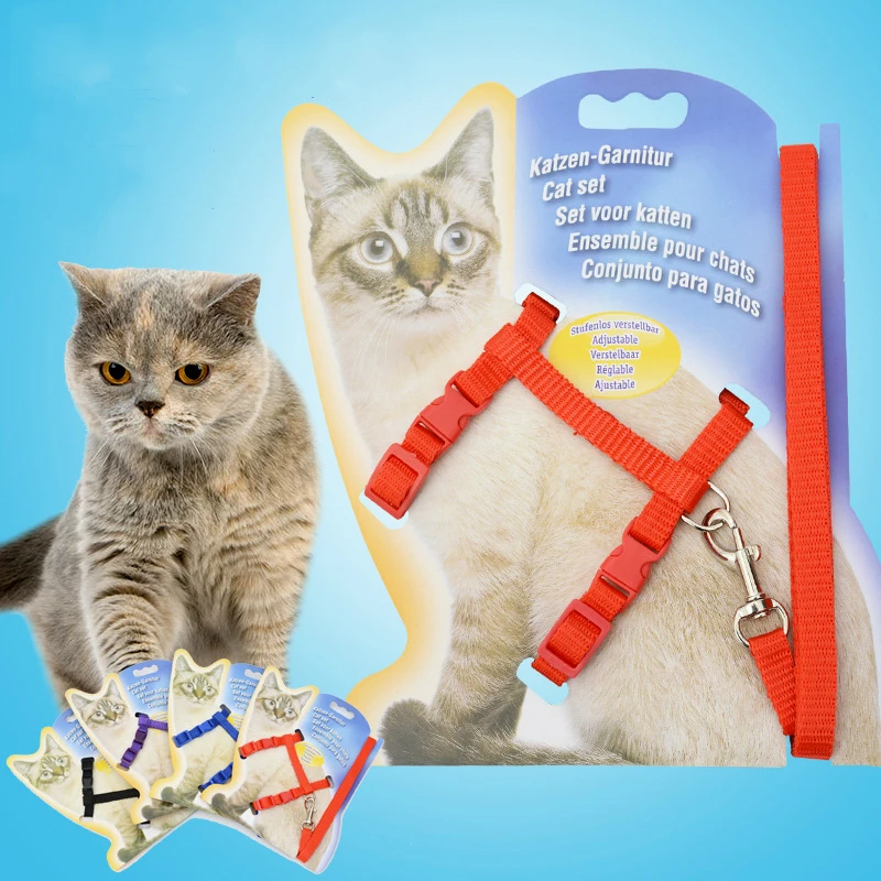 3 Colors Adjustable Nylon Rope Pet Dog Cat Harness Leash Set Puppy Walking Training Chest Strap Pet Supplies collar gato MC01
3 Colors Adjustable Nylon Rope Pet Dog Cat Harness Leash Set Puppy Walking Training Chest Strap Pet Supplies collar gato MC01