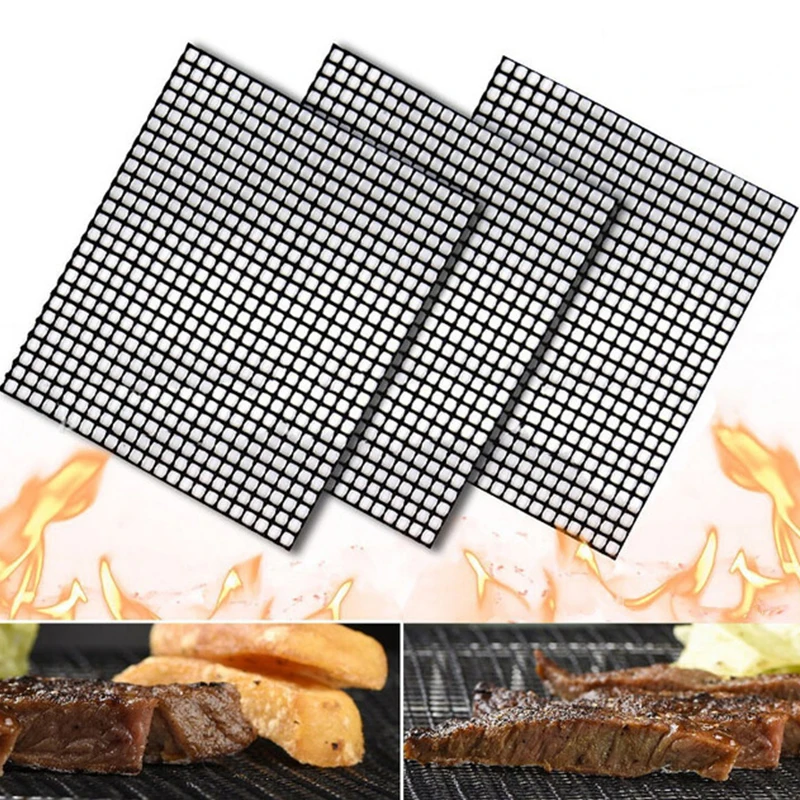 3pcs/set BBQ Non-stick Teflon Grilling Mesh Mat Grill Mat Reusable Kitchen Cooking Mesh Grill Mat Barbecue Liner BBQ Accessorie
3pcs/set BBQ Non-stick Teflon Grilling Mesh Mat Grill Mat Reusable Kitchen Cooking Mesh Grill Mat Barbecue Liner BBQ Accessorie