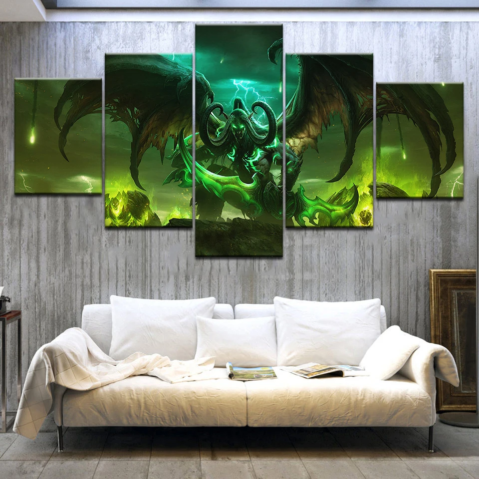 5Panel HD Printed WOW game wall posters Print On Canvas Art Painting For home living room decoration
5Panel HD Printed WOW game wall posters Print On Canvas Art Painting For home living room decoration