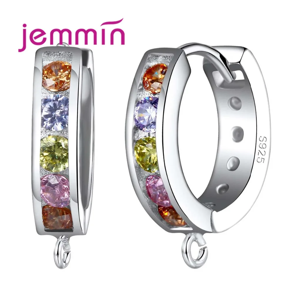 Fine Quality Round Shape Multicolor Crystal Hoop Earrings S925 Sterling Sliver Earrings For Women Fashion Jewelry
Fine Quality Round Shape Multicolor Crystal Hoop Earrings S925 Sterling Sliver Earrings For Women Fashion Jewelry