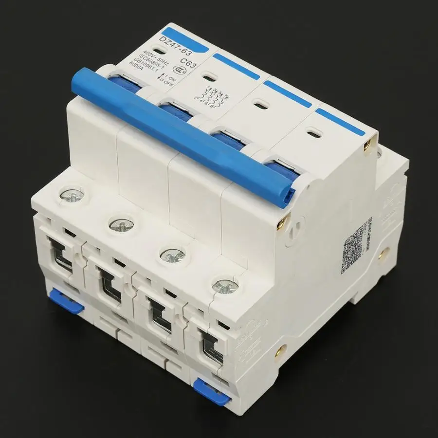 DZ47-63 4P Leakage Protection circuit breaker Residual Current Circuit Breaker 400V/63A Air Switch
DZ47-63 4P Leakage Protection circuit breaker Residual Current Circuit Breaker 400V/63A Air Switch