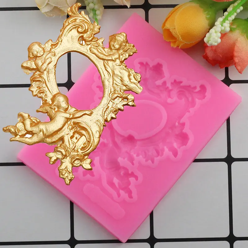 Mujiang Angel Baby Silicone Mold Relief Frame Cupcake Fondant Cake Decorating Tools Candy Fimo Clay Chocolate Gumpaste Moulds
Mujiang Angel Baby Silicone Mold Relief Frame Cupcake Fondant Cake Decorating Tools Candy Fimo Clay Chocolate Gumpaste Moulds