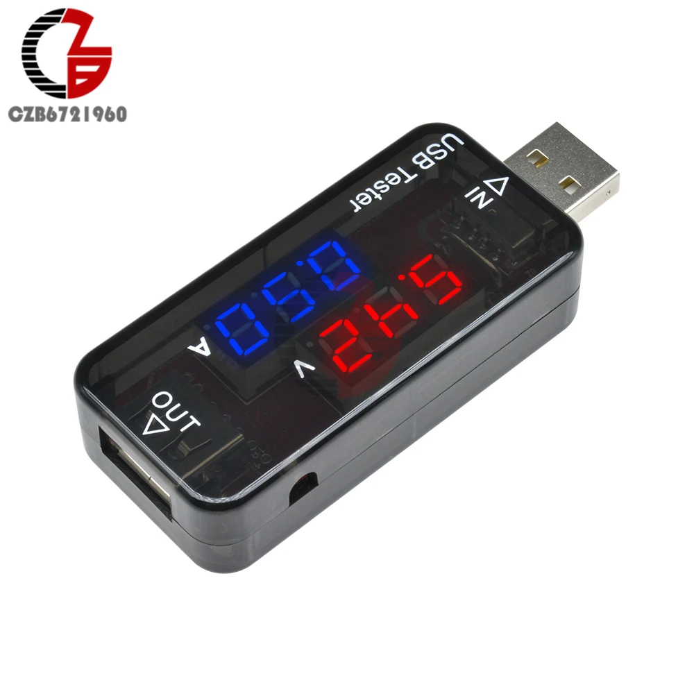 DC 5V 12V LED Digital Voltmeter Ammeter Red Blue Dual Display USB Charger Doctor Voltage Current Meter Detector Car Volt Tester
DC 5V 12V LED Digital Voltmeter Ammeter Red Blue Dual Display USB Charger Doctor Voltage Current Meter Detector Car Volt Tester