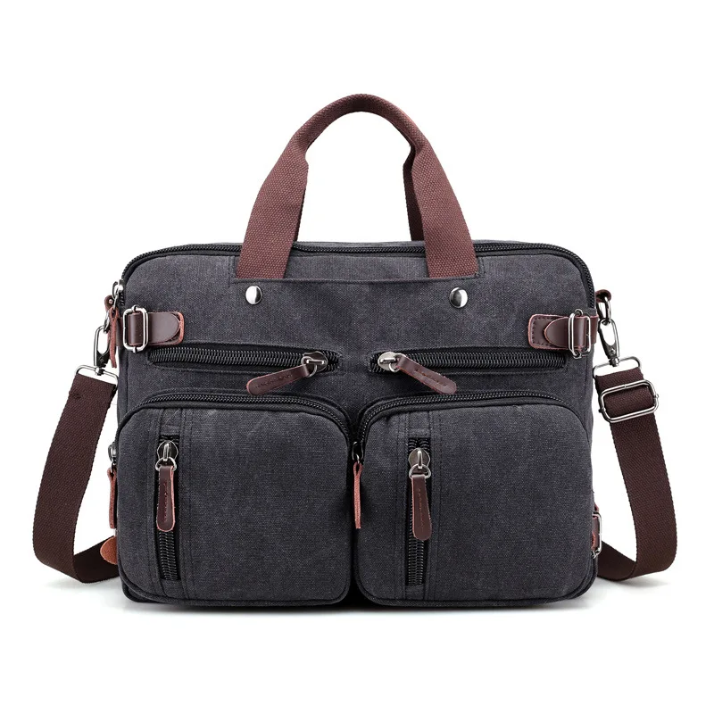 2019 Men's Canvas Briefcase vintage Handbag Large Men Casual Messenger Shoulder bag Pocket multifunct Business Laptop Travel Bag
2019 Men's Canvas Briefcase vintage Handbag Large Men Casual Messenger Shoulder bag Pocket multifunct Business Laptop Travel Bag