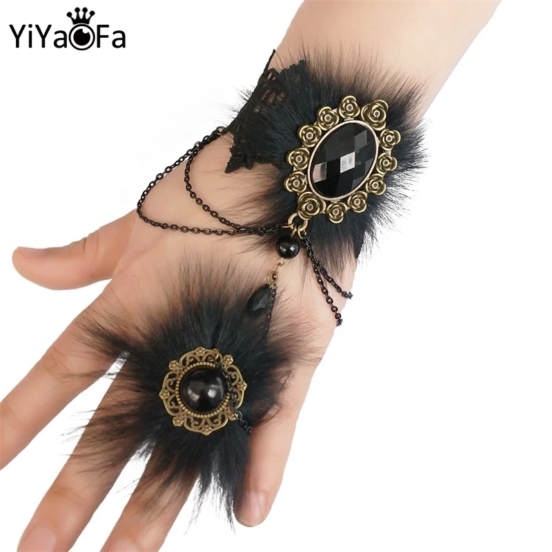 YiYaoFa Handmade Vintage Black Gothic Furry Lace Bracelets Women Accessories Bracelets & Bangles Charm Bracelets LB-92
YiYaoFa Handmade Vintage Black Gothic Furry Lace Bracelets Women Accessories Bracelets & Bangles Charm Bracelets LB-92