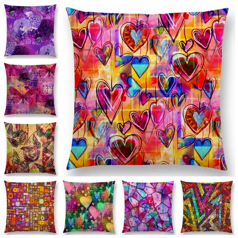 Butterfly Dream Love Flowers Sofa Throw Pillow Case Soul Heart Tulip Golden Circles Floral Stained Glass Colorful Cushion Cover
Butterfly Dream Love Flowers Sofa Throw Pillow Case Soul Heart Tulip Golden Circles Floral Stained Glass Colorful Cushion Cover