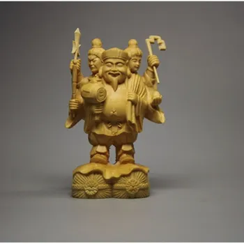 Three Face Big Black God, Palms, Buddha Sculpture, Sailing Wood Carving, Boxwood Carving Tibet Boedha Statues Decoration R1596
Three Face Big Black God, Palms, Buddha Sculpture, Sailing Wood Carving, Boxwood Carving Tibet Boedha Statues Decoration R1596