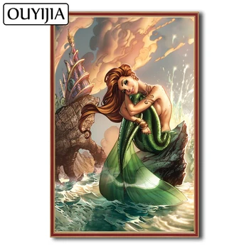 OUYIJIA Mermaid 5D DIY Siren Fish Animal Cartoon Diamond Painting Decoration Gift Mosaic Rhinestone Picture Embroidery Beauty
OUYIJIA Mermaid 5D DIY Siren Fish Animal Cartoon Diamond Painting Decoration Gift Mosaic Rhinestone Picture Embroidery Beauty