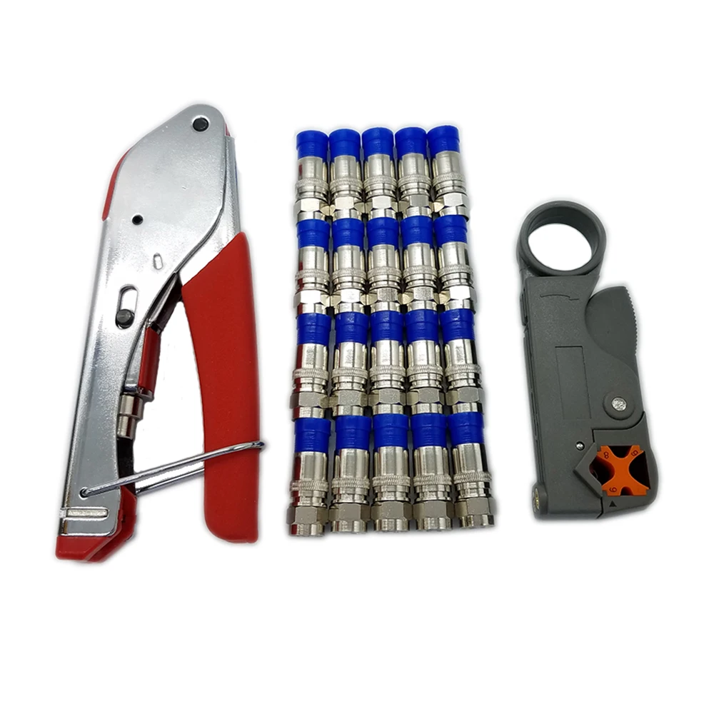 Coaxal Cable Crimper Wire Stripper Tool Kit Coaxal Cable Crimper Wire Stripper Tool Kit