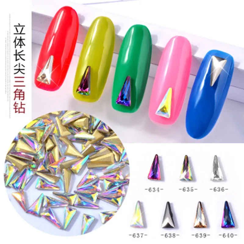 500PCSNew Manicure jewelry Wholesale triangle three-dimensional jewelry bare diamond nail alloy Jewelry 7 Colors
500PCSNew Manicure jewelry Wholesale triangle three-dimensional jewelry bare diamond nail alloy Jewelry 7 Colors