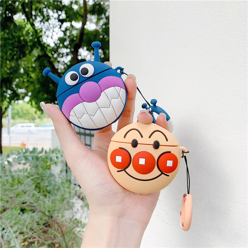 3D Cute Cartoon Anpanman Baikinman Headphone Cases For Apple Bluetooth Earphone Airpods 1 2 Silicone Protective Sleeve Cover
3D Cute Cartoon Anpanman Baikinman Headphone Cases For Apple Bluetooth Earphone Airpods 1 2 Silicone Protective Sleeve Cover