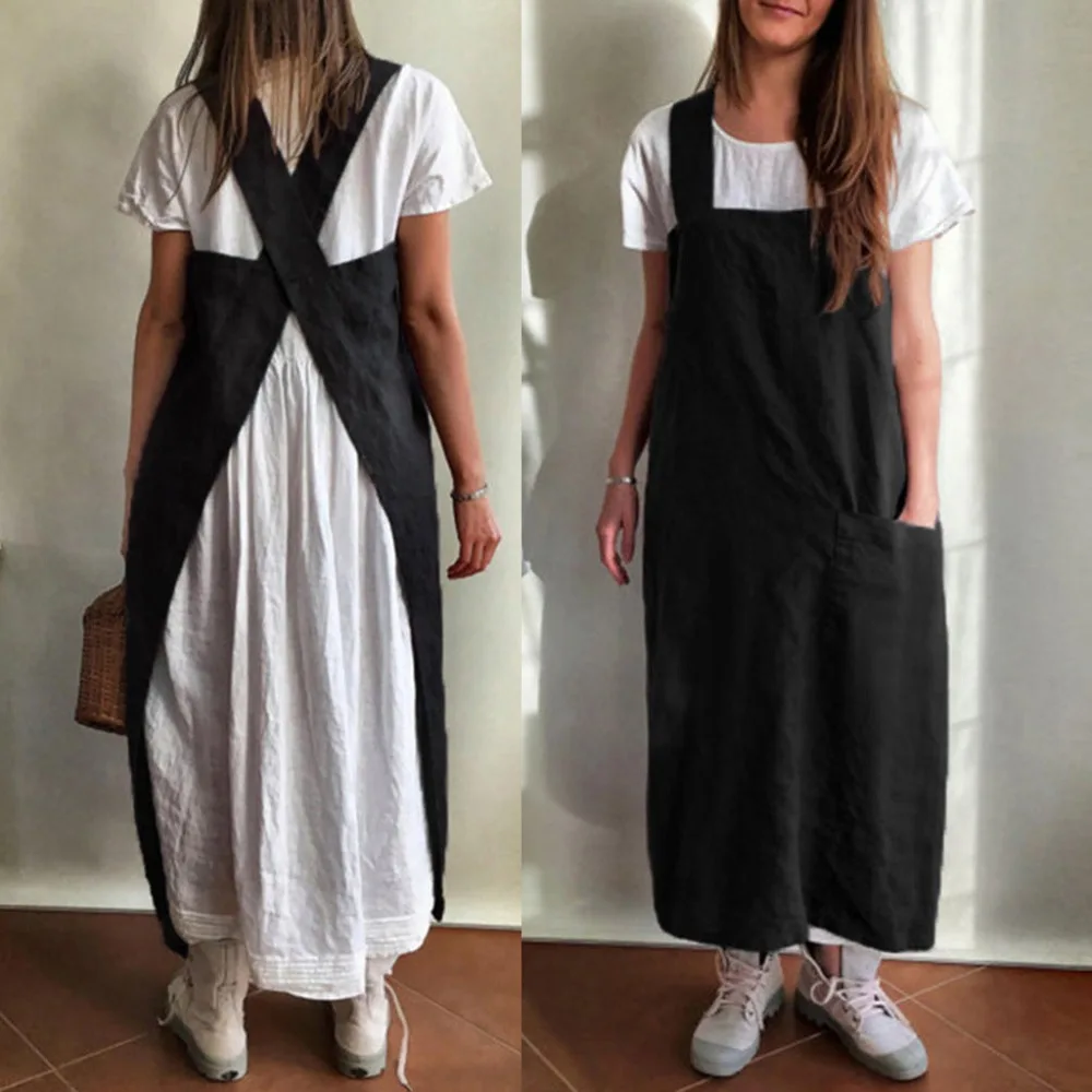 vestidos mujer 2018 new fashion Women Vintage Sleeveless Solid Color Side Pockets Apron dress female autumn black
vestidos mujer 2018 new fashion Women Vintage Sleeveless Solid Color Side Pockets Apron dress female autumn black