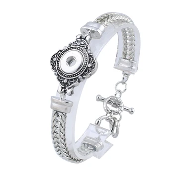 10PCS Fashion Antique Silver Snap Buttons Bracelets Adjustable Bangles Metal Chain Fit 12mm Xinnver Snap Jewelry ZE048
10PCS Fashion Antique Silver Snap Buttons Bracelets Adjustable Bangles Metal Chain Fit 12mm Xinnver Snap Jewelry ZE048